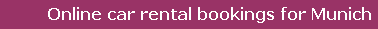 Munich car hire
